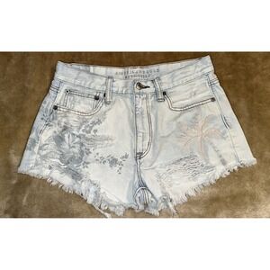 American Eagle Outfitters Jean Shorts Womens Size 6 Denim Cutoff Distressed